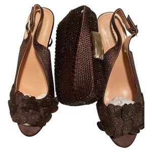 Elegant Brown Slingback Heels